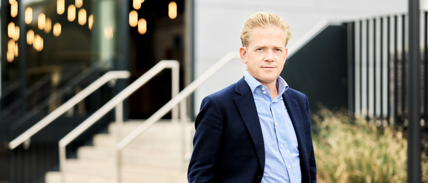 Guido Gaertner vor der Halle 1 im Tabakquartier