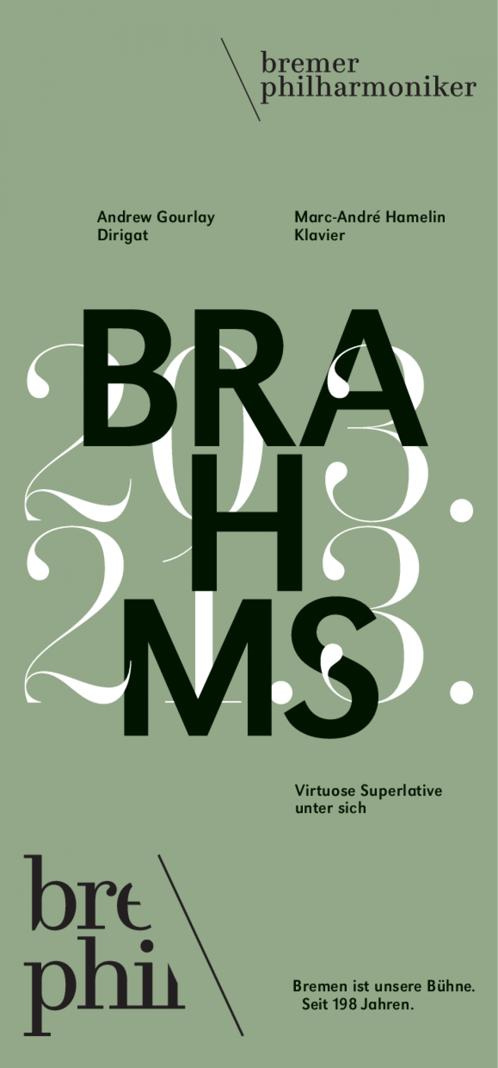 Plakatmotiv Brahms Konzert
