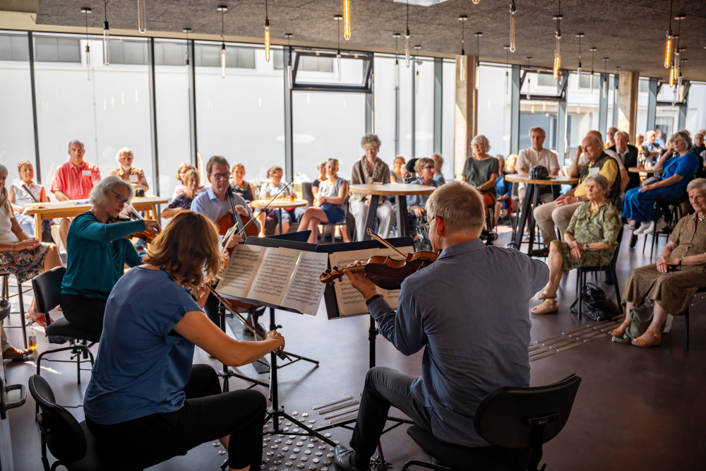 Fidis Quartett in der Lounge © Rudolf Lörinc